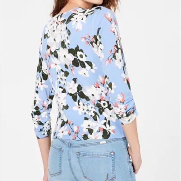 INC floral print cardigan - Picture 2 of 2
